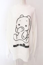 画像1: NieR CLOTHING / Nierちゃんスウェット 2XL ホワイト O-25-06-16-049-PU-TO-IG-ZT023 (1)