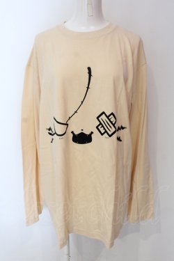 画像1: NieR Clothing / 5.6オンス 怒りミケFACE CUTSEW  ベージュ」 O-25-06-16-050-PU-TS-IG-OS