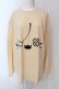 画像1: NieR Clothing / 5.6オンス 怒りミケFACE CUTSEW  ベージュ」 O-25-06-16-050-PU-TS-IG-OS (1)