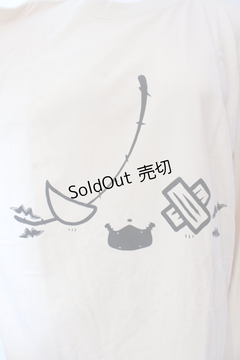 画像2: NieR CLOTHING / 5.6オンス 怒りミケFACE CUTSEW  ベージュ」 O-25-06-16-050-PU-TS-IG-ZT008 (2)