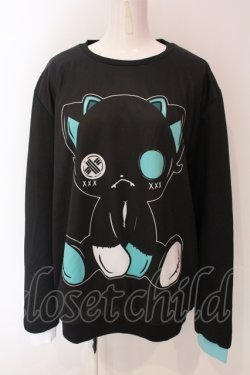 画像1: NieR Clothing / 防寒内側ふわもこプルオーバー【シエル】  ブラック O-25-06-16-051-PU-TO-IG-OS