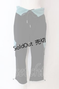 画像1: NieR Clothing / 襟デザインパンツ  ブラック O-25-06-16-054-PU-PA-IG-ZT135