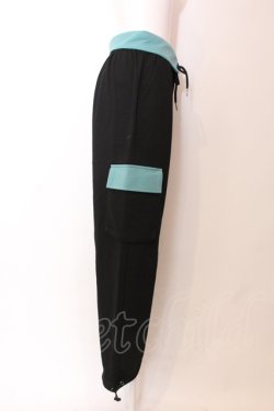 画像2: NieR Clothing / 襟デザインパンツ  ブラック O-25-06-16-054-PU-PA-IG-OS