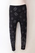 NieR Clothing / LEGGINGS PANTS【NieR CROSS】 レギンス  ブラック O-25-06-16-055-PU-PA-IG-OS