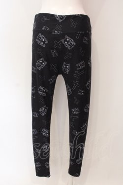 画像2: NieR Clothing / LEGGINGS PANTS【NieR CROSS】 レギンス  ブラック O-25-06-16-055-PU-PA-IG-OS