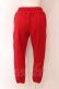 画像2: NieR Clothing / RED SWEAT PANTS パンツ  レッド O-25-06-16-057-PU-PA-IG-OS (2)