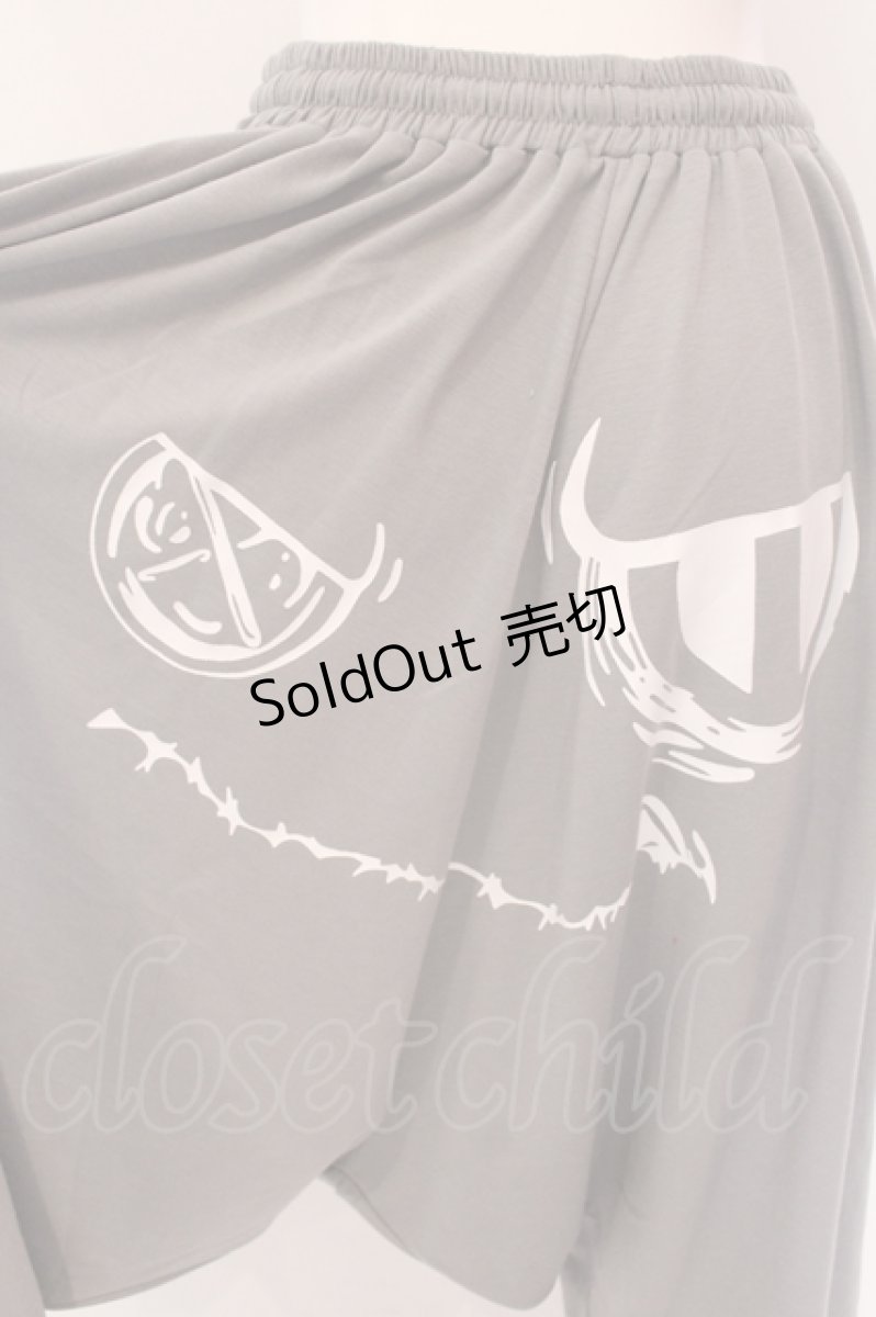 画像3: NieR CLOTHING / フェイスプリントサルエルパンツ  グレー O-25-06-16-058-PU-PA-IG-ZT135 (3)