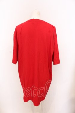 画像2: NieR Clothing / CHINA風DESIGN CUTSEW【RED×BLACK】 カットソー XL レッド O-25-06-16-007-PU-TO-IG-ZT111
