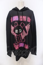 画像1: NieR CLOTHING / ドット絵NIER パーカー F ブラック×ピンク O-25-06-16-008-PU-TO-IG-ZT111 (1)