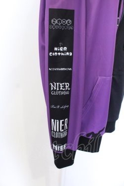 画像2: NieR Clothing / TWO-TONE ZIP OUTER【CRY RABBIT】 パーカー  パープル×ブラック O-25-06-16-010-PU-TO-IG-OS