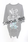 NieR Clothing / メイドONEくん×シエルBIG CUTSEW F ブラック O-25-06-16-012-PU-TO-IG-ZT111