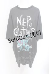 NieR Clothing / メイドONEくん×シエルBIG CUTSEW F ブラック O-25-06-16-012-PU-TO-IG-ZT111