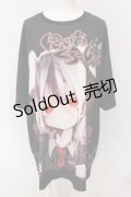 NieR Clothing / HALF SLEEVE CUTSEW【擬人化NIERちゃん】 F ブラック O-25-06-16-013-PU-TO-IG-ZT111