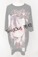 NieR Clothing / HALF SLEEVE CUTSEW【擬人化NIERちゃん】 F ブラック O-25-06-16-013-PU-TO-IG-ZT111