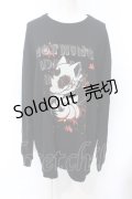 NieR Clothing / ユニセックスブラックトレーナー【九尾】 2XL ブラック O-25-06-16-014-PU-TO-IG-ZT116