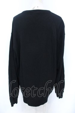 画像2: NieR Clothing / ユニセックスブラックトレーナー【九尾】 2XL ブラック O-25-06-16-014-PU-TO-IG-OS