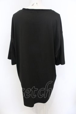 画像2: NieR Clothing / 擬人化HALF SLEEVE BIG CUTSEW カットソー F ブラック O-25-06-16-016-PU-TO-IG-OS