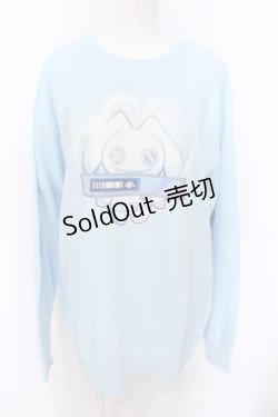 画像1: NieR CLOTHING / Nierちゃんスウェット XL サックス O-25-06-16-020-PU-TO-IG-ZT280