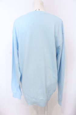 画像2: NieR Clothing / Nierちゃんスウェット XL サックス O-25-06-16-020-PU-TO-IG-OS