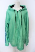 NieR Clothing / 防寒裏起毛パーカー  グリーン O-25-06-16-021-PU-TO-IG-OS