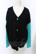 NieR Clothing / UNISEXシエルニットカーディガン【ポケット付き】  ブラック O-25-06-16-003-PU-TO-IG-OS