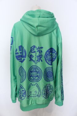 画像4: NieR Clothing / 防寒裏起毛パーカー  グリーン O-25-06-16-021-PU-TO-IG-OS