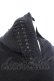 画像2: NieR Clothing / 高品質ふわふわニットポンチョ  ブラック O-25-06-16-024-PU-TO-IG-OS (2)
