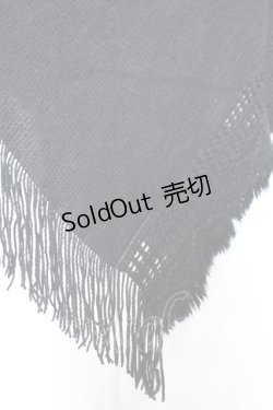 画像3: NieR Clothing / 高品質ふわふわニットポンチョ  ブラック O-25-06-16-024-PU-TO-IG-ZT112