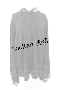 NieR Clothing / 冬用×内側さらふわ着物風袖ブロッキングシャツ【海月】  ブラック O-25-06-16-025-PU-TO-IG-ZT284