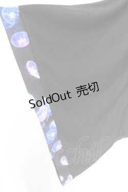 画像2: NieR Clothing / 冬用×内側さらふわ着物風袖ブロッキングシャツ【海月】  ブラック O-25-06-16-025-PU-TO-IG-ZT284