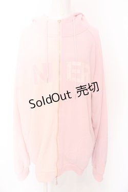 画像1: NieR Clothing / 防寒裏起毛TWO-TONE DOUBLE ZIP PARKA【ROSE】 パーカー  ピンク O-25-06-16-026-PU-TO-IG-ZT008