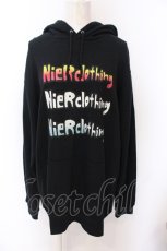 画像1: NieR CLOTHING / GRADATION LOGO PULLOVER PARKA パーカー 2XL ブラック O-25-06-16-027-PU-TO-IG-ZT009 (1)