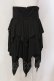 画像3: NieR Clothing / ハイウエスト コルセット風ASYMMETRY SKIRT スカート  ブラック O-25-06-16-033-PU-SK-IG-OS (3)