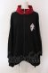 画像1: NieR Clothing / 着物袖ジャージ風デザインZIP OUTER  ブラック×ワイン×ホワイト O-25-06-16-034-PU-TO-IG-OS (1)