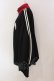画像2: NieR Clothing / 着物袖ジャージ風デザインZIP OUTER  ブラック×ワイン×ホワイト O-25-06-16-034-PU-TO-IG-OS (2)