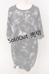 NieR Clothing / 鳥居×九尾 BIG カットソー  ブラック O-25-06-16-035-PU-TO-IG-ZT220