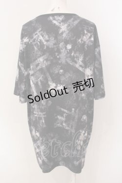 画像2: NieR Clothing / 鳥居×九尾 BIG カットソー  ブラック O-25-06-16-035-PU-TO-IG-ZT220