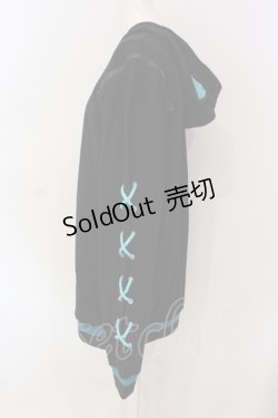 画像2: NieR CLOTHING / シエルオフショル猫耳パーカー  ブラック O-25-06-16-036-PU-TO-IG-ZT201