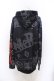 画像2: NieR Clothing / PULLOVER PARKA【RED FACE】  ブラック×レッド O-25-06-16-004-PU-TO-IG-OS (2)