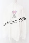NieR Clothing / ドット絵PULLOVER PARKA【ちゃむちゃむ】パーカー  ホワイト O-25-06-16-038-PU-TO-IG-ZT009