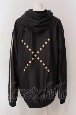 画像3: NieR Clothing / ふわもこZIPパーカー  ブラック×ベージュ O-25-06-16-039-PU-TO-IG-OS