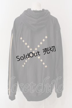 画像3: NieR CLOTHING / ふわもこZIPパーカー  ブラック×ベージュ O-25-06-16-039-PU-TO-IG-ZT178