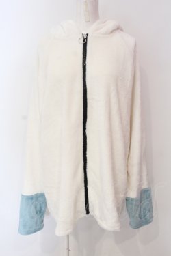 画像1: NieR Clothing / しろくまふわもこパーカー  ホワイト O-25-06-16-040-PU-TO-IG-OS
