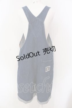 画像4: PINK HOUSE / 缶柄デニムサロペットパンツ  インディゴ O-25-06-17-003-LO-OP-OW-OS