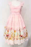 metamorphose / エッグアートハイウエストジャンパースカート  ピンク O-25-06-17-008-ME-OP-IG-OS