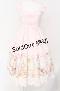 metamorphose / エッグアートハイウエストジャンパースカート  ピンク O-25-06-17-008-ME-OP-IG-OS