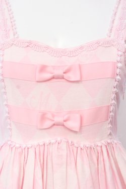 画像2: metamorphose / エッグアートハイウエストジャンパースカート  ピンク O-25-06-17-008-ME-OP-IG-OS