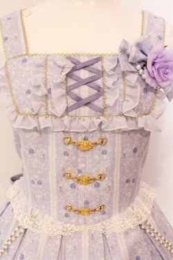 画像2: metamorphose / Majestic princessリボンジャンパースカート  ラベンダー O-25-06-17-009-ME-OP-IG-OS