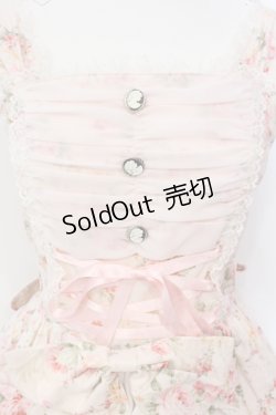 画像2: metamorphose / 花柄シフォンフリルジャンパースカート  ピンク O-25-06-17-011-ME-OP-IG-OS