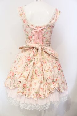 画像4: metamorphose / 花柄シフォンフリルジャンパースカート  ピンク O-25-06-17-011-ME-OP-IG-OS